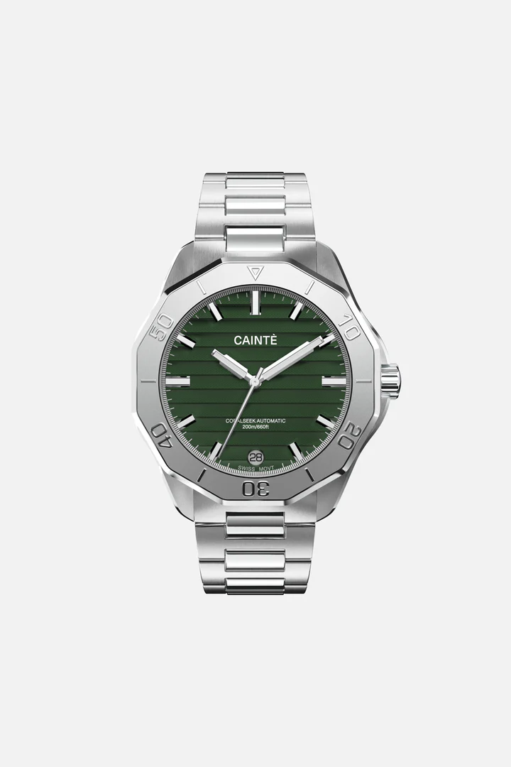 CORALSEEK Green, Swiss Movement, Automatic CORALSEEK Green, Swiss Movement, Automatic