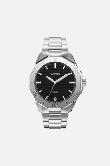 CORALSEEK Black, Swiss Movement, Quartz