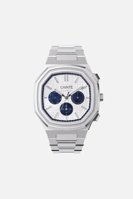 CLAUDE CHRONOGRAPH White/Blue, Automatic