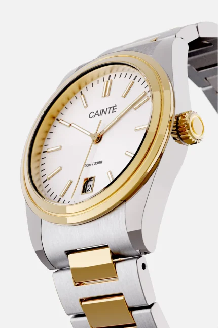 LAURENT Two Tone, White, Quartz