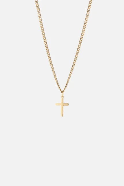 CROSS NECKLACE Premium 14k Gold Stainless Steel